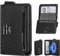 MYSHION Geldbörse Herren, Pop-Up Slim Wallet mit Ausweisfenster, Geldklammer & RFID Schutz, Klein Portmonee mit Kartenetui für 9–12 Karten, Kreditkartenetui Herren(Carbon)