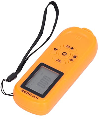 Jauge d'épaisseur de Revêtement HW-300S, Rétroéclairage Numérique LCD, Mesureur d'épaisseur de Film pour le Traitement Chimique des Métaux - Sonde Intégrée Précise - Applicable