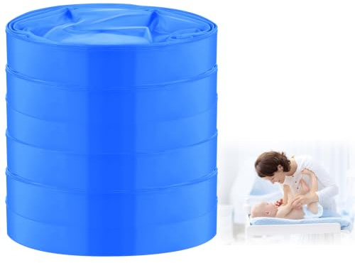 BUTBU 6 Recharge Poubelle a Couche, Sac Poubelle Couche, Excellente Résistance aux Odeurs et à la Casse, Bebe Recharge Sac Garbage can Layer Compatible Avec la Plupart des Seaux à Layer