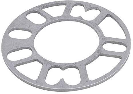 Separadores Ruedas, 2 unids Universal Car Rueda de Aire Spacer Spacer Space Placa Placa for 4x100 4x114.3 5x100 5x108 5x114.3 5x120(Silver 6mm)