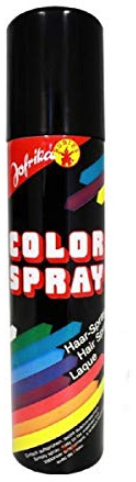 NET TOYS Laque Noire - Spray de Couleur pour Cheveux - Coloration des Cheveux - Spray Colorant - Spray de Couleur - Spray pour Cheveux - Sprays de Couleurs - Coloration des Cheveux