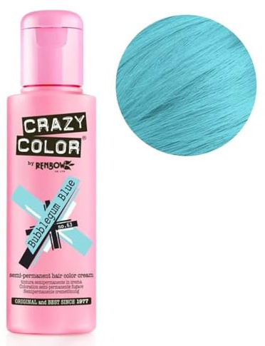 Crazy Color Bubblegum Blue no 63, 100ml - Farbcreme Hellblau