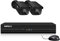 [Expandable] SANSCO 5MP CCTV Camera Home Security System, 4 Channel 2K DVR Video Recorder with (2) HD 1080p Outdoor Waterproof Bullet Cameras, Plug & Play, Smart Motion Detection, No Hard Drive