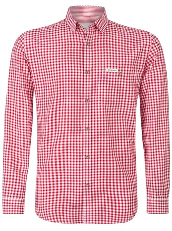 Stockerpoint Chemise Traditionnelle pour Homme, Rouge (Rouge)., XL