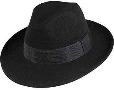 Fiebig - Sombrero para hombre, impermeable, diseño de bogart Negro 58