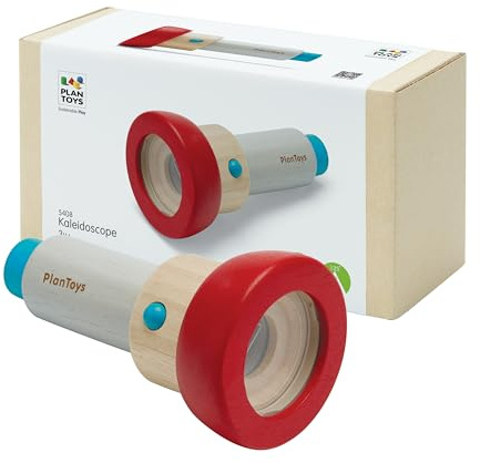 PlanToys, Caleidoscopio de Madera en Forma de Linterna, para niños Entre 3 y 8 años.