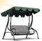 Gimisgu Ersatzdach für Hollywoodschaukel, Ersatzdach Universal, 210x145cm Dach Sonnendach für 3-Sitzer, Wasserabweisend und UV-Schutz für Gartenschaukel, Grün