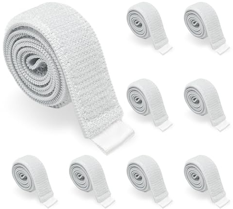 EUPSIIU 8 Piezas Paquete de Catéter Pierna Correa de Fijación, Orina Drenaje Bolsa Correa, Pierna Cinta de Fijación de Catéter Ajustable, para Catéter de Bolsa de Orina (Blanco)