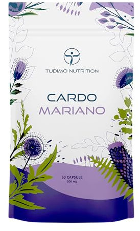 Cardo Mariano Vegan 6000mg Equivalenti 200mg (80% di Silimarina) Estratto 30:1 di Silybum Marianum 100% Naturale 60 Capsule Vegetali con 200 mg (6000 mg) di Supplemento Puro Pianta Polvere Qualità