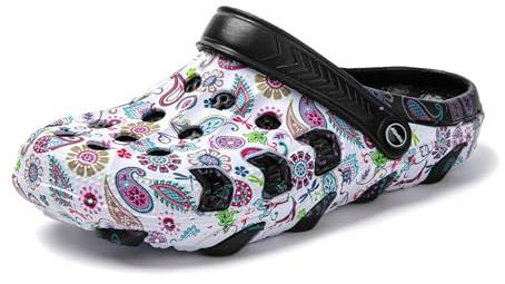 JOMIX Zoccoli per Donna Estate Scarpe Ciabatte Piscina Spiaggia Antiscivolo Zoccoli in Eva Gomma SD9440 (Nero,39)