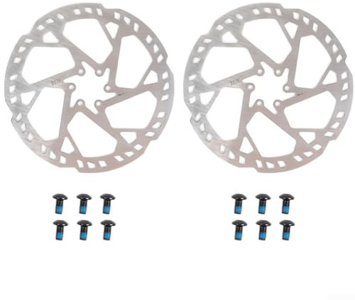 Freno de disco de 6 agujeros de 220 mm x 2,8 mm para rotor, paquete de 2 frenos de disco de acero para rotor de 44 mm para bicicleta eléctrica, bicicleta plegable, motocicleta eléctrica, rendimiento