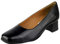 Amblers Womens Walford Black Leather Low Heel Court Shoe 6