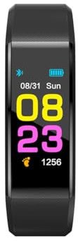 PRIXTON Pulsera de Actividad Smartband AT801, Compatible con Android y iOS, Bluetooth 4.0, Pulsómetro, Presión Sanguínea, Calorías, Monitorización del sueño
