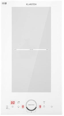 Klarstein 3500W, Plaque de Cuisson Electrique à 2 Feux, Tables de Cuisson Encastrable, Contrôle Tactile, Rechaud Electrique pour la Cuisine