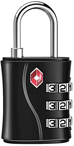 ZHEGE TSA Kofferschloss, Gepäckschlösser, Zahlenshloss Vorhängeschlösser für Rreisekoffer, Tasche, Rucksäcke, Kleines Schlösser Spind