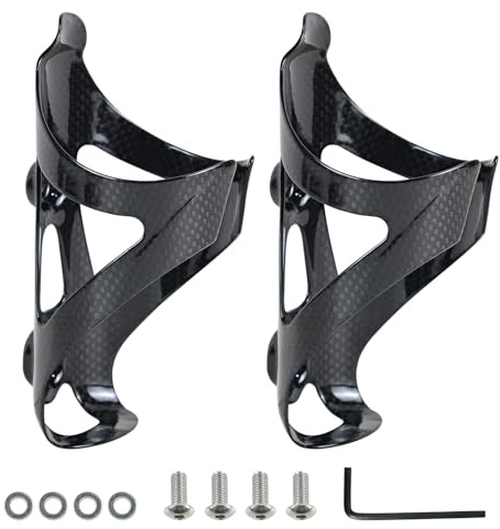 ROADNADO Carbon Flaschenhalter, Carbon Wasserflaschenhalter für Rennräder Fahrrad MTB Flaschenhalter Radfahren Flaschenhalter 28g Ultraleicht und Stark Anzug für Wasserkocher 72-74mm Durchmesser