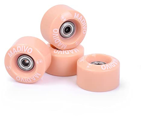 MADIVO Ersatzrollen + Kugellager für Rollschuhe 54 mm x 32 mm | Set aus 4 Rollen 82A ABEC-7 Lager Bearings | Rollschuhräder für Quad Skates für Outdoor und Indoor