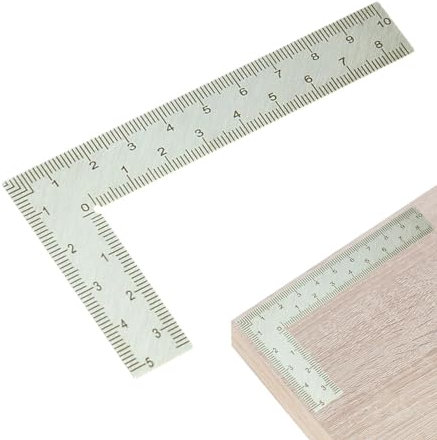 Set Square, Heavy-Duty Carpentry Square, Stainless Steel Ox Tools, 90 Degree Square Rulers, Meter Ruler, Professional Builders Square, L-Square for Stairs, Carpentry Projects