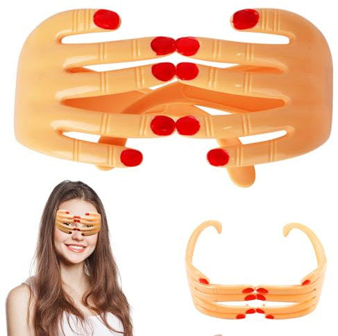 Alovez Party Fotobrille, Neuheit Sonnenbrille Party Brille Lustige Hand Finger Coole Form der Lustigen Selfie Requisiten