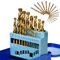 19PCS M35 Cobalt Twist Drill Set,Titanium Coated Metal Drill Bits Set,Ø1.0 to 10mm,135° Split Point,Multifunctional Carpentry Tools with Foldable Storage Case