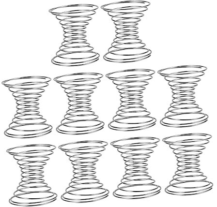 Didiseaon 10pcs Stainless Steel Whisk Balls Spring Ball Shaker Cup Cocktail Drink Mixer Milk Shaker Wear-Resistant