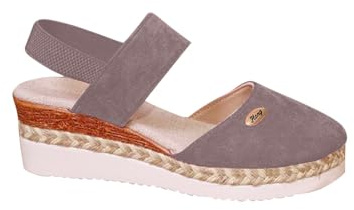 Sandali Donna con Zeppa Estive Vendita, Espadrillas Plateau Platform Sandalo Trekking Donna Comode Camminata Scarpe Chiuse Zeppa Sandaletti Regolabili con Cinturino Scarpe Spessore Suola Espadrillas