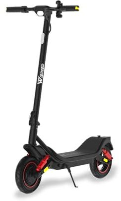 Wispeed - Airo V13 - Trottinette Électrique Adulte 10’’ - Autonomie 50 km - Moteur 400W (700W Max) - 25 km/h - Frein à Disque - IP65 - Écran LED - Clignotants - Double Suspensions