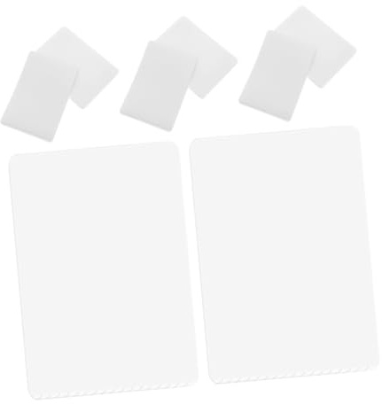 WRITWAA Pellicole Protettive Impermeabili 100 Pezzi per Foto e Documenti e Antiriflesso Plastico Bianco, Laminazione Sigillo Ermetico per Uso Ufficio