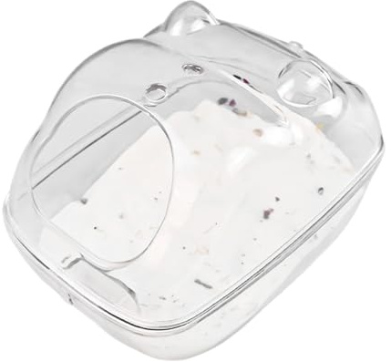 Hamster Sand Bath Container - Large Corner, Digging Box, With Cleaning Scoop | Small Animal Dust Bath House For Guinea Pig Hedgehog Gerbil Raṫ Pet Bathroom Shower Room Material Construction
