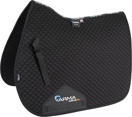Shires ARMA Quilted Saddlecloth (Black, 17-18)