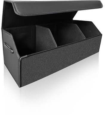 Fyzeoty Car Trunk Organizer for SUV and Sedan, Black, 29.5 inches