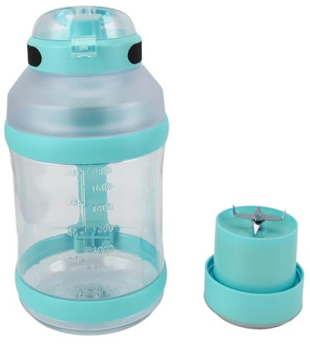 Mixer mit 18.000 U/min für Schnelles Mixen, Typ-C-Mixer für 18.000 U/min, 4.000 MAh, Typ-C-Reisesaftmixer, Reisemixer mit 4.000-mAh-Akku (Blau und Grün)