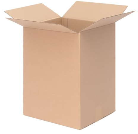 Förpackning vikbara kartonger 335 x 300 x 450 mm höjdvariabel brun (yttermått 340 x 305 x 460 mm) KK-65 1-vågig fraktkartong för medelstora varor, DHL-paket, DPD GLS-kartonger (100 stycken)