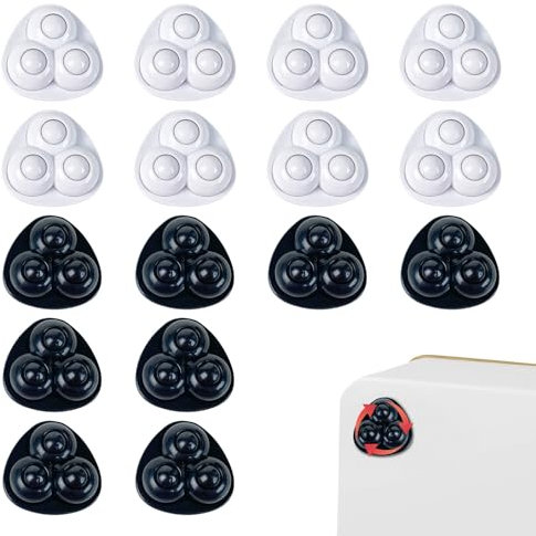 Ceeyoll 16 Stück Möbelrollen Klein, Kugelrollen Für Möbel, 360° Mini Rollen Lenkrollen, Selbstklebendes Starkes Rollenrad, Mini Rollen Für Möbel, Für Küchengeräte Möbel, MüLleimer, Kleinmöbel