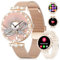 ESFOE Smartwatch Donna,1.19 AMOLED Orologio Smartwatch Donna con Chiamate Whatsapp,Orologio Fitness 120+ Sportive,Ciclo Mestruale,Cardiofrequenzimetro Sonno,IP68 Impermeabile Smart Watch Rosa Maglie