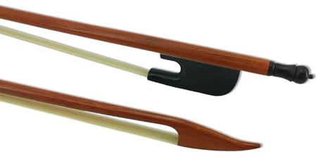 WUQIMUSC Brazilwood Cellobogen Ebenholz Frosch Barock Stil 4/4 volle Größe natürliches Pferdehaar ohne Einlage