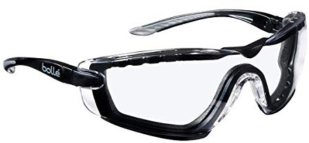 BOLLE Cobra skyddsglasögon med skyddslins, klar sikt och bekväm passform för ögonskydd och arbetsmiljö