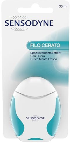 Sensodyne Filo Cerato Interdentale Gusto Menta Fresca, 30m