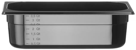 HENDI Recipiente Gastronorm 1/3 - PC - Negro - 4 L - 325x176x(H) 100 mm