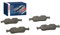 BOSCH Bremsbeläge Satz Bremsklötze Bremssteine Set Hinten | Low-Metallic 0 986 494 812