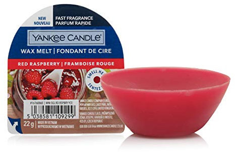 Yankee Candle cialde Wax Melt, Red Raspberry, Durata della fragranza: fino a 8 ore, 1 pezzo