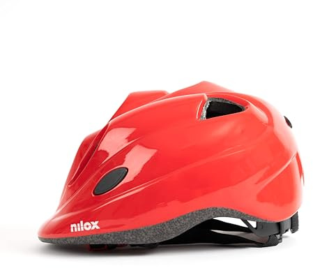 Nilox, Jeunesse Casque pour Enfant Unisexe, Rouge, Taille Moyenne