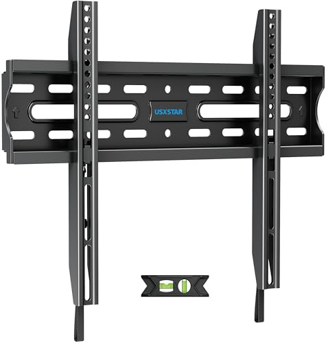 Fixed TV Wall Mount for Most 26-60 Inch Screen, Low Profile TV Mount with Quick Release Lock, Ultra Slim Wall Mount Bracket, Max VESA 400x400mm, Holds up to 99 lbs, up to 16”Wood Studs by USX STAR
