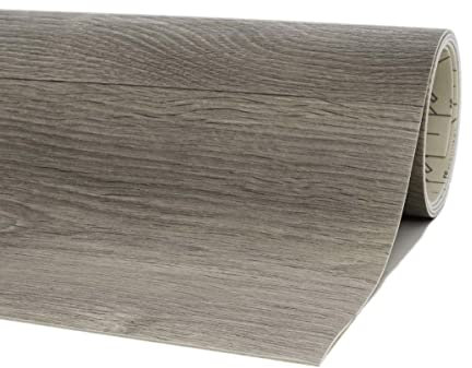 PVC Bodenbelag Meterware Vinyl Rollenware in 2 und 4 m Breite ideal für Wohnzimmer und Schlafzimmer CV Boden in Holzoptik dunkel (2 m x 10 m)