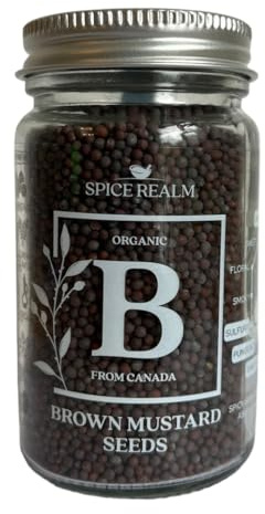 Premium Brown Mustard Seeds - Savory Spice for Culinary Delights | Gluten-Free - 80g