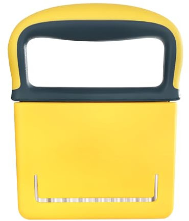 tiyiyok 1 Pz Taglia Patate, Affettatrice Manuale, Utensili Da Cucina Multifunzionali In Acciaio Inox, Per Tagli Di Patate, Patatine Fritte Ondulate E Verdure, Frutta(Giallo)