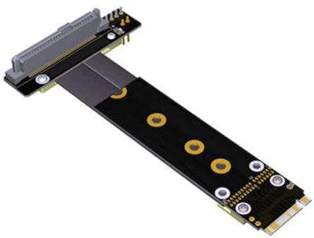 Bosiyrggrl M. 2 NVMe SSD to U. 2 Adapter Cable 10CM Gen3 X4 M. 2 NVMe Key-M Extender SFF-8639 Solid State Storage Device