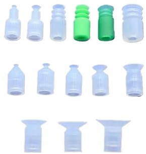 10PCS BT Vacuum Suction Cup Mini ZP Sucker Silicone Suction Nozzle Injection Molding Machine Pneumatic Manipulator Accessory(ZP-3S)