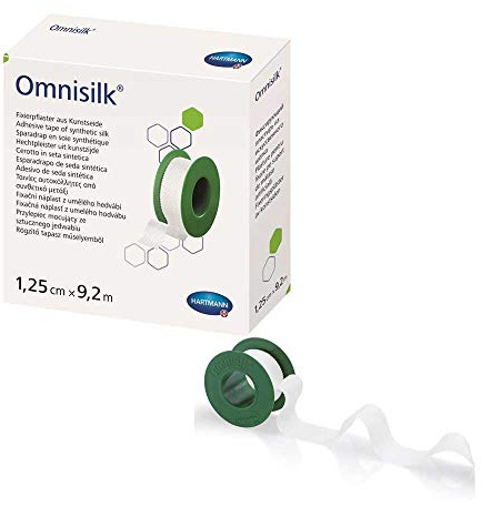 Esparadrapo seda omnisilk 9,2 x 2,5 cm ref 900419 1 ud, esparadrapo de seda transpirable.