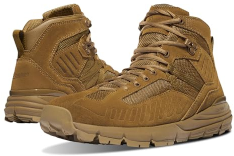 Danner Men's Fullbore 4.5 Military and Tactical Boots for Men - Lightweight, Hot Weather Upper with Vibram Midsole and Slip-Resistant Traction Outsole, Coyote - 10 D